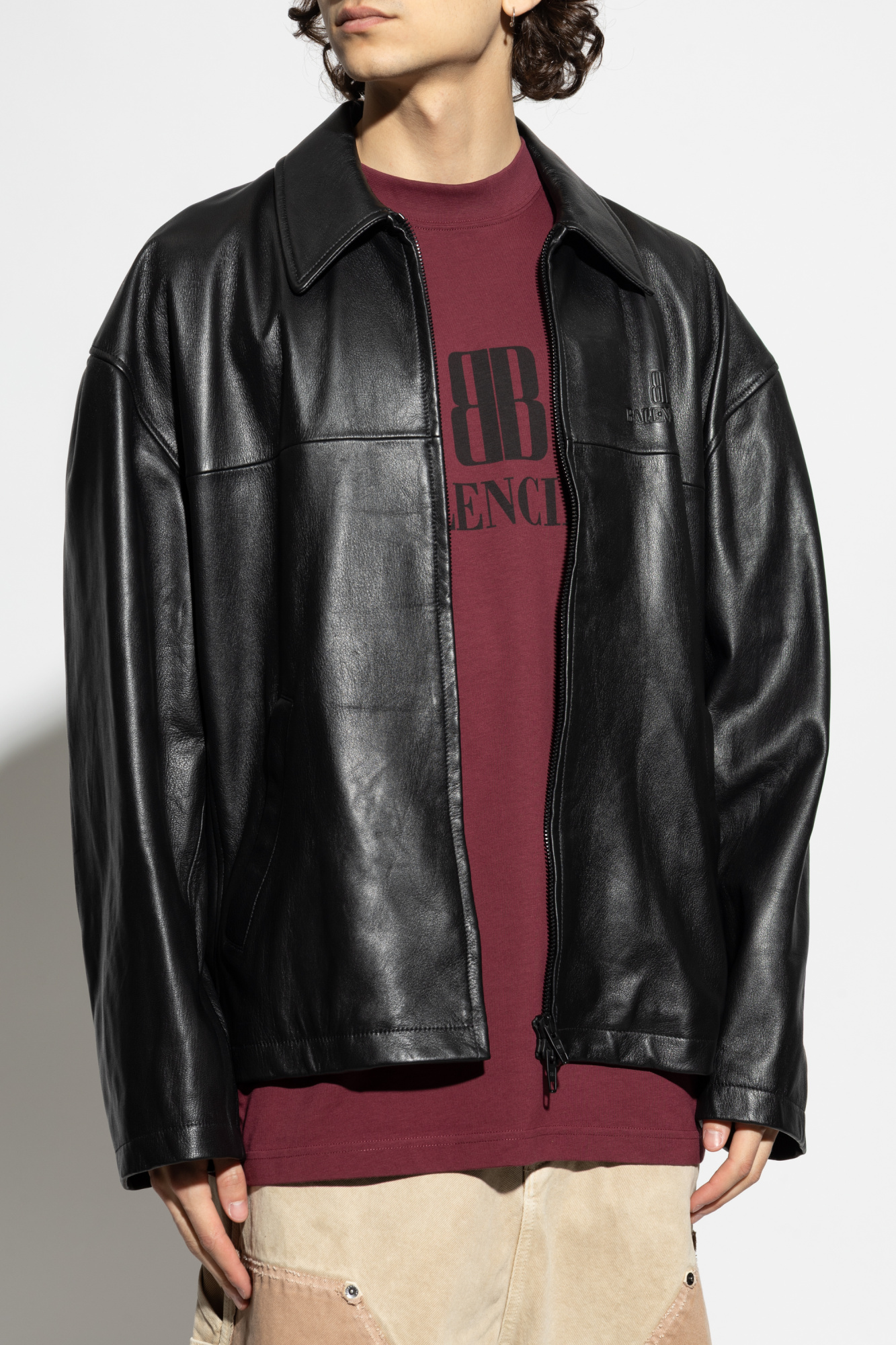 Balenciaga Lambskin leather jacket | Men's Clothing | Vitkac